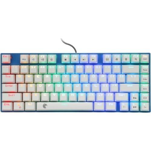 Z-88 60% RGB Mechanical Gaming Keyboard Outemu Switch LED Backlit Waterproof Compact 81 Keys Anti-Ghosting for Mac PC Blue pink