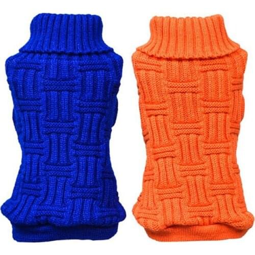 Winter Printing Pet Clothes Warm Christmas Cat Dog Sweater For Small Yorkie Pet Clothing Coat Knitting Crochet Cloth Sweaters