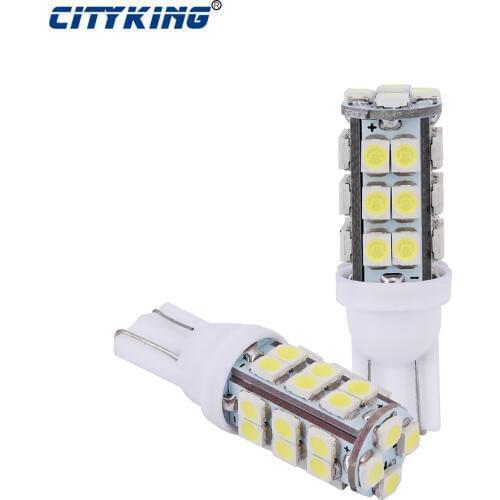 10pcs T10 LED White light DC12V T10 28SMD 1210 3528 led W5W T10 28LED For Cars White 5W5 Clearance Backup Reverse Light