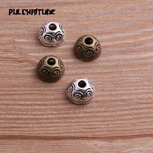 16pcs 7*12*12mm Two Color Receptacle Hollow Stereoscopic DIY Spaced Jewelry Accessories Charms For Jewelry Making