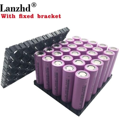 30PCS 18650 with fixed bracket Batteries 3.7V 3300mAh 30A 3.7V 18650VTC7 INR18650 battery 18650 Holder and Splicing Bracket