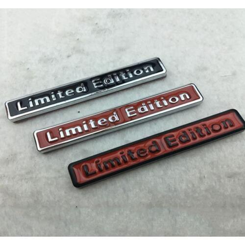 3D Metal Chrome Limited Edition Auto Car Sticker Badge Decal Motorcycle Stickers Emblem For Suzuki Honda DIY Car Styling