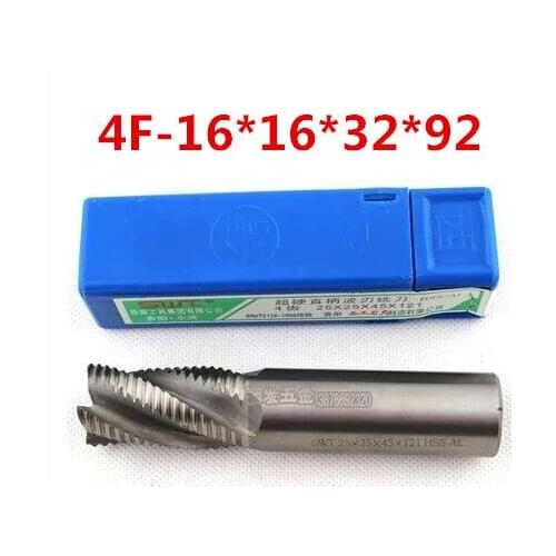 4flute M2AI dia 16mm end mills milling cutter machine tool Roughing cutter CNC tools Super-hard high speed steel 4F-16*16*32*93