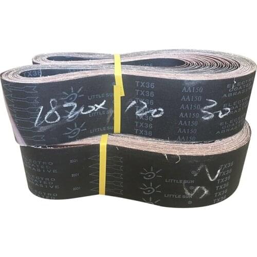 5 Pieces 1880*120mm Abrasive Sanding Belt for Air Polishing Belt Sander, Grit 60/120/240/400/600