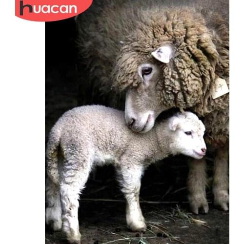 HUACAN Full Square/Round Diamond Painting 5d Shape DIY Diamond Embroidery Cross Stitch Animal Mosaic Pictures Wall Art