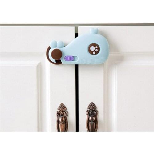 Baby Safety Child Lock Whale Children Security Protection For Cabinet Corner Child Safe Lock Refrigerator Window Closet Wardrobe