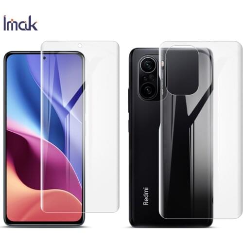 POCO F3 Screen Protector IMAK Front&Back Full Coverage Protective Hydrogel Film for Xiaomi POCO F3