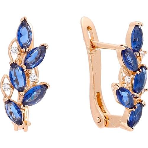 Korea Earrings 2021 New Fashion Trendy 585 Gold Color Jewelry Office Luxury Women Drop Earrings Long