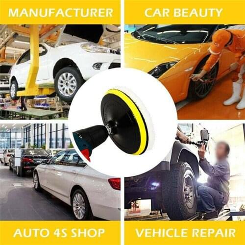 Soft Polishing Pads Buffing For Car Polisher Mop Kit With hooks & loops