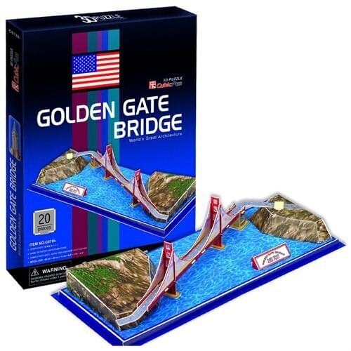 Cubic Fun Puzzle Golden Gate Bridge (3 Size)
