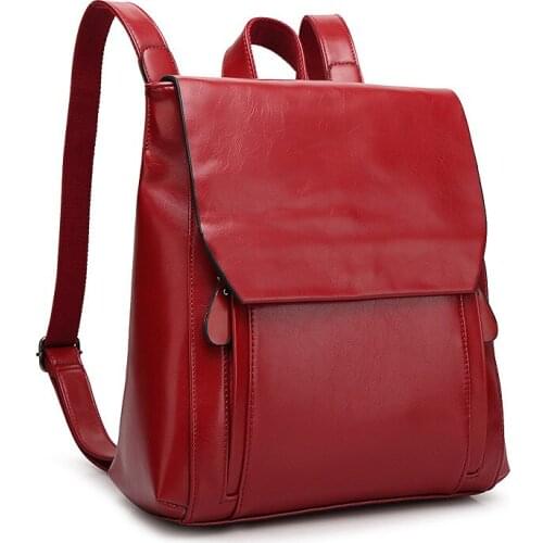 Hot Women Backpacks Designer High Quality Soft Leather Fashion Back Bag Brand Female Travel Bags Mochilas Mujer Backbags C1690