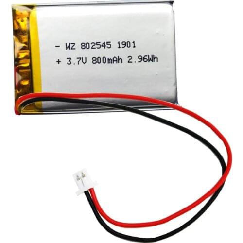 Manufacturer approved 802545 (800MAH) 3.7V lithium polymer battery massager battery hearing aid water meter