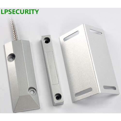 LPSECURITY Wired Garage Metal Roller Shutter window Gate Door Sensor detector Magnetic Contact Switch(NORMALLY CLOSED)