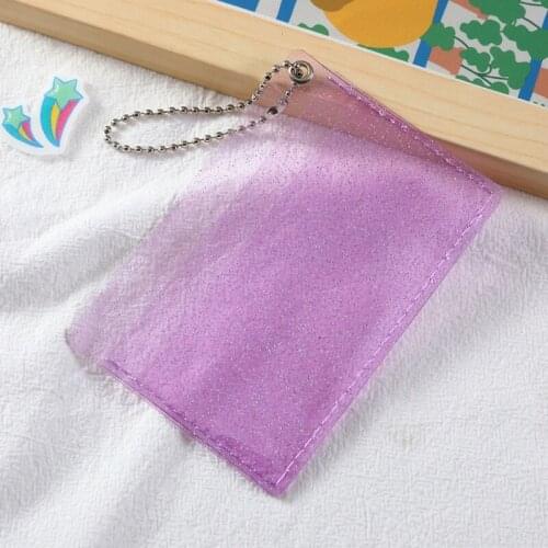 Clear Jelly Bag Mini Money Wallet Card Holder Handhold Clear Wallet Ladies Purse