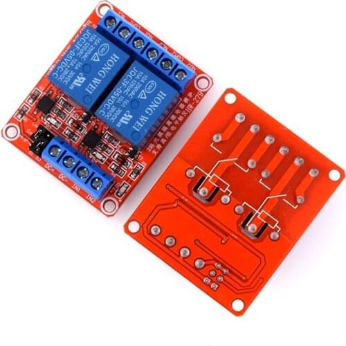 2 Way 5V/12V Relay New Module With Optocoupler Isolation Relay Expansion Board Development Board