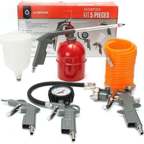 ROLKETU 5-piece Set Of Pneumatic Sprayer Airbrush Paint Tool Spraying Spray Gun Set Car Paint Spray Gun Limited Edition