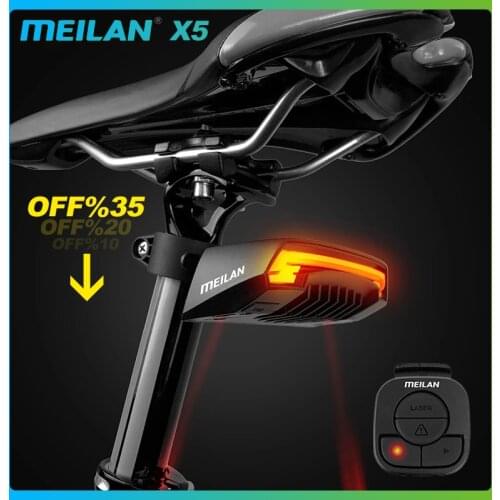 Meialn X5 Wireless Remote Control Steering Bicycle Gub Taillights USB Charging Riding With Speaker Bell Giyo Bicycle Ligh