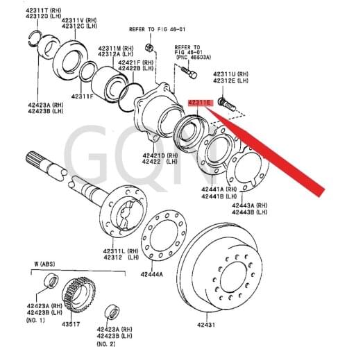 Outer oil seal (for rear axle shaft) 1900-Toy ota LAN DCR UIS ERS rear wheel outer oil seal half shaft crankshaft oil seal