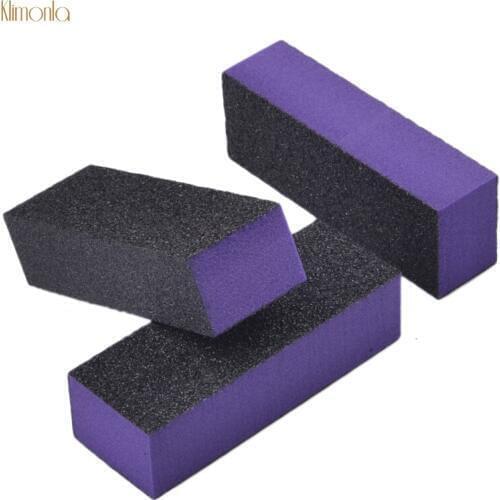 25pcs Sanding Sponge Nail File Buffer Purple Form 100/180 Nail Buffing Blocks For Manicure Pedicure Care Nail Polishing Tools