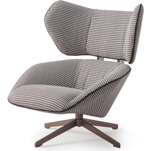 Foshan Factory Made Modern Comfortable Colorful Accent Arm Swivel Recliner Leisure Lounge Chairs