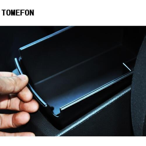 TOMEFON For Hyundai Accent Solaris 2018 Car Front Central Armrest Storage Organizer Box Case Interior Styling Accessories