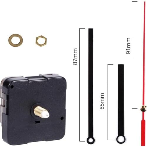 Unique Quartz Clock Movement with Hand for Mechanism Repair Replacement Shaft Length 12mm (9/20 Inch) Thread Length 5mm(1/5 Inch