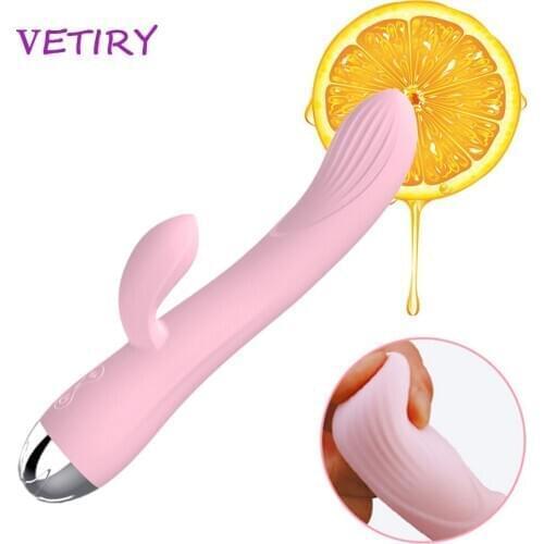 VETIRY 12 Speed Dildo Vibrator G-Spot Rabbit Vibrator Clitoris Stimulator Vaginal Massager Sex Toys for Women Masturbation