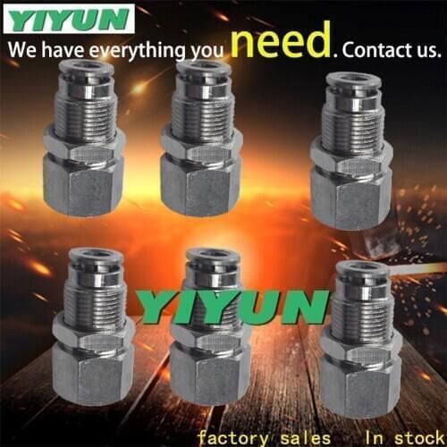 Pneumatic stainless steel internal thread through plate PMF12-04 PMF14-02 PMF14-03 PMF14-04 PMF16-02 PMF16-03 PMF16-04 PMF16-06