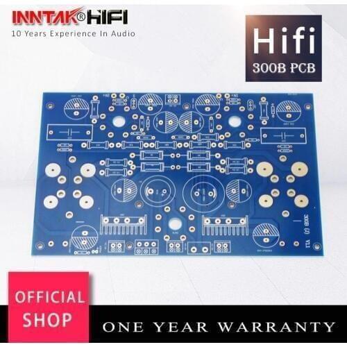 High-quality 2.0mm thick immersion gold PCB board for 300B Single-ended Class A tube amplifier (203*107.2mm)