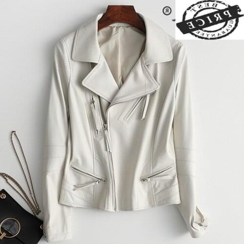 Coat Natural Sheepskin Female Autumn Spring Coats Korean Streetwear Genuine Leather Jacket Women Real Leather Jackets T01