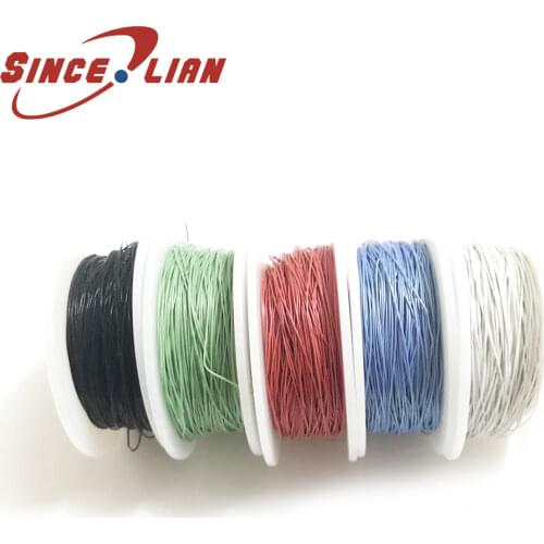 100m UL10064 Single Wire AWG32 FEP Headset Cable Signal Wire Battery Wire Cable OD 0.38mm For Earphone Headphone