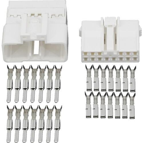 14 Pin Automotive Connectors White Male and Female Car Connector with Terminal DJ7142-2.2-11/21 14P