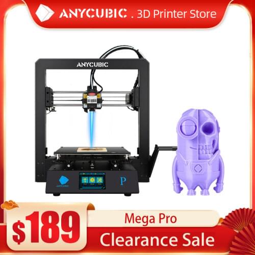 ANYCUBIC Mega Pro 3d Printing Laser Engraving 2-in-1 Metal Frame FDM 3D Printer Mega S upgrade Dual Gear Extruder impresora 3d