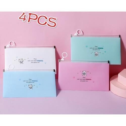 4PCS/Mask Cover Bag Portable Facemask Holder Face Mask Storage Box Case Save Mask Boxes Caja Para Guardar Mascarillas