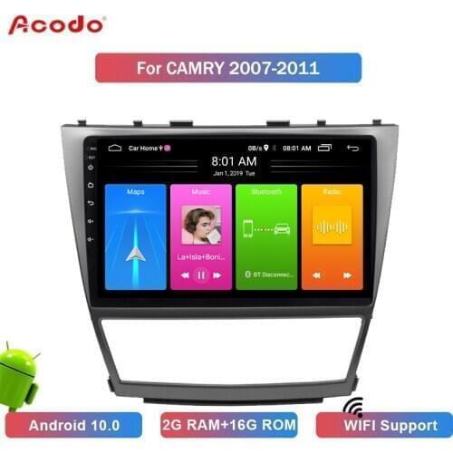 ACODO 2+16G Android 10.0 Car Radio Multimedia Player For Toyota Camry 2006-2011 Navigation GPS 2 din