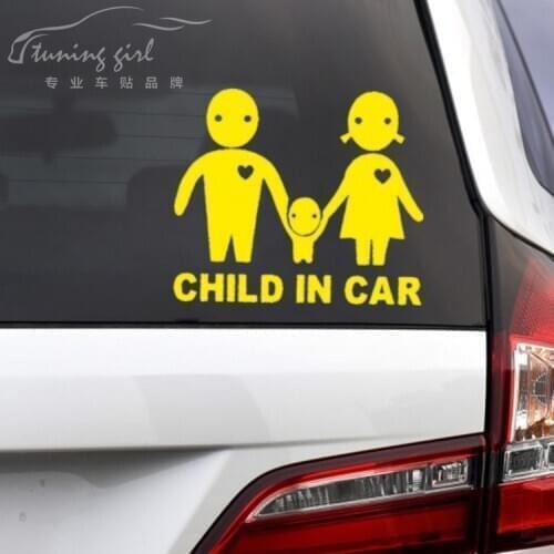 Car Stickers Child In Car Baby In Car On Board Lovely Decals For Trunk Windshiled Auto Tuning Styling Vinyls D40