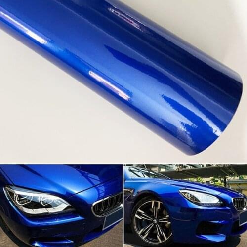 Car styling pearl Blue Glossy Metallic Glitter Car Sticker for car wraps Glossy Candy Vinyl Film