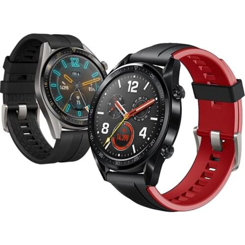 22mm Silicone braceletfor Huawei Watch GT 2 pro 2e Watch 2 pro for honor magic watch 2 For Amazfit GTR 47mm gtr2 Stratos 2 3