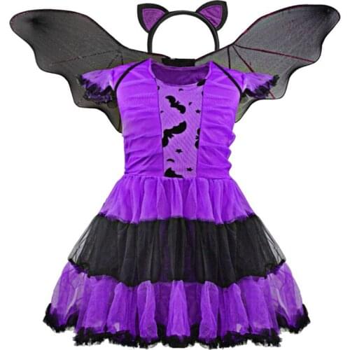 Daylebaby 3 pcs Kids Girls Deluxe Halloween Dress Up Theme Party Cosplay Costume Party Fancy Dress Christmas Fancy Dress