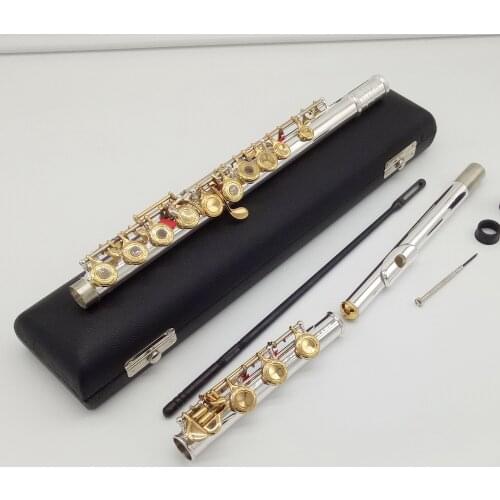 De Xin Flute 200 Series Engraving Hand Carved Keys Gold Plating Flutes 211 212 221 222 261 262 271 272 281 282 B Leg Open Holes