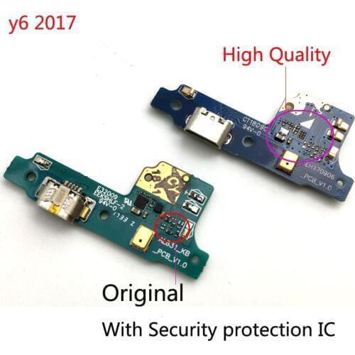 For Huawei Y6 2017 MYA-L41 Micro USB Connector Microphone FLEX Board Ribbon Dock Charging FLEX Cable