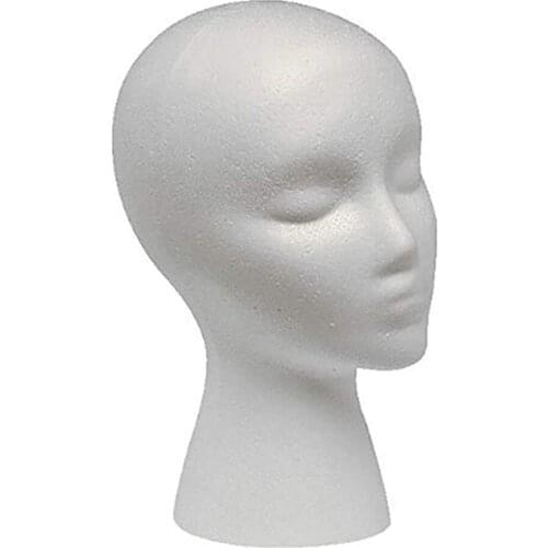 Foam Head Practical Mannequin Head Dummy Head Female Head Model Hat Wig Glasses Convenient Prop Display