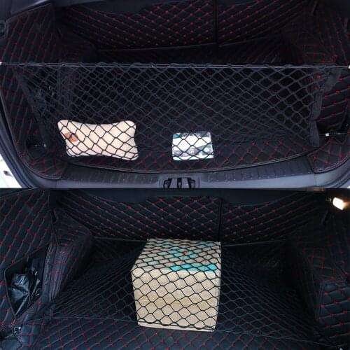Cargo Luggage Nylon Elastic Mesh Multi Hanging Nets Pocket Interior Accessories Car Trunk Organizer Car Trunk Storage Net Bag