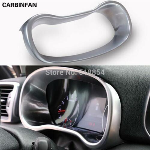 Car-Styling Console Vehicle Navigation Frame Cover Decorative Interior Sequins Trim Car Styling For KIA Sportage 4 QL 2016 2017