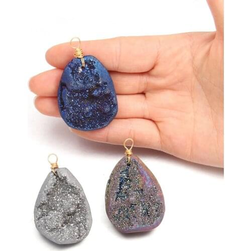 Natural stone pendant irregular shape Reiki Healing Beads Only Pendants Fit for DIY Necklace Accessories Women Men Jewelry Gifts