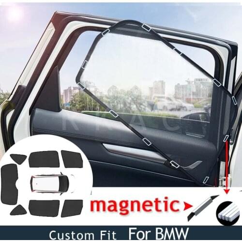 Magnetic Custom fit Car Curtain Sun shade Mesh Sunshade Side Window Sun Visor Avoid light For BMW 7/ 6 SERIES (F01) 6GT I8 M6