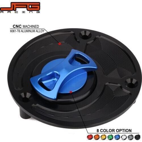 Motorcycle Aluminum Gas Fuel Tank Cap Cover For YAMAHA FZ1 FZ6 FZR750 FZR1000 YZF R1 R6 YSR50 YZF600 1994-1997 YZF1000 1997-1998