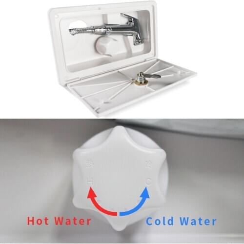 RV Shower With Lock RV Shower Box Kit RV External Shower Box Hot And Cold Switch Shower RV Modification Accessories