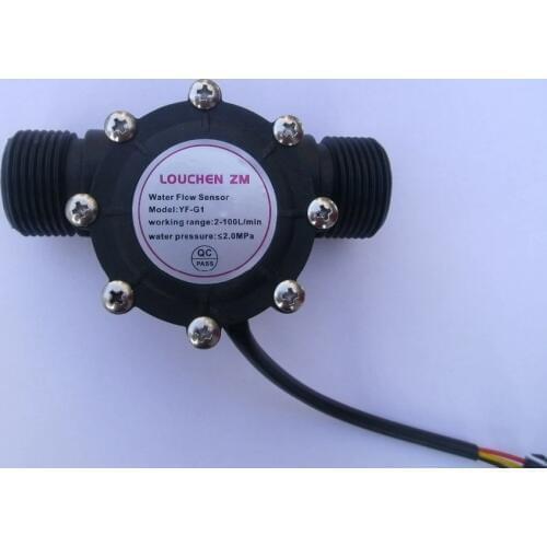 NEW DN25 pipe G1 Flow range 2-100L/min water flow sensor Hall sensor heater Accessories Water Flow Meter