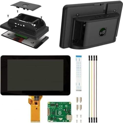 Official Raspberry Pi 7" Touchscreen with Pi 4 Compatible Case